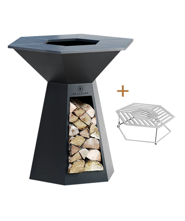 Pack Brasero-Plancha Noir Festin 105 + Grille plinthe OFFERTE