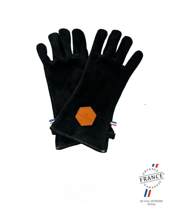 Gants de protection Cuir Noir